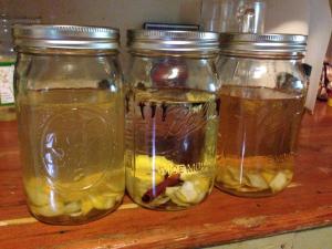 What to do with an etrog after the holiday? Make etrog vodka of course. This is last year's batch, ready to drink this week!